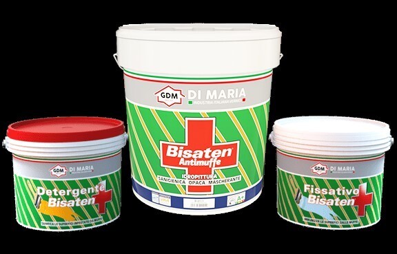 CICLO BISATEN ANTIMUFFA COPRENTE LT13 FISSATIVO LT2,5 DETERGENTE LT2,5 CON GAR.