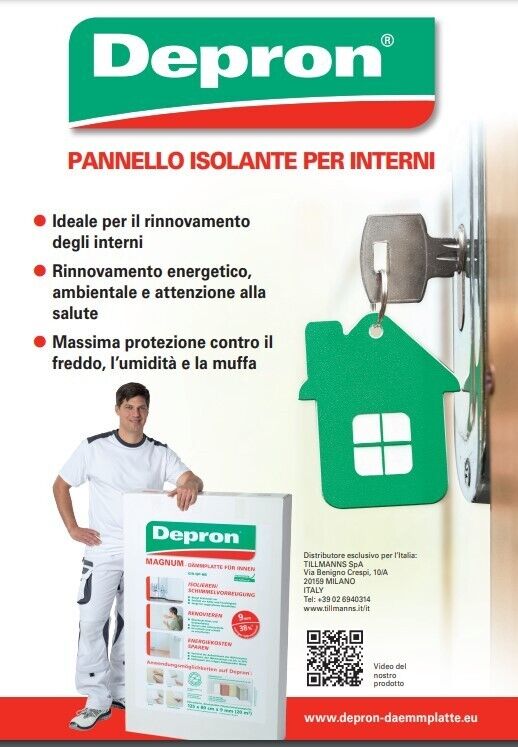 KIT 20 PANNELLI ISOLANTI DEPRON 125X80CM H9mm