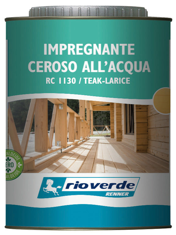 Q.TA'. 6 RIOVERDE RC 1130 IMPREGNANTE CEROSO 0,750 L TEAK