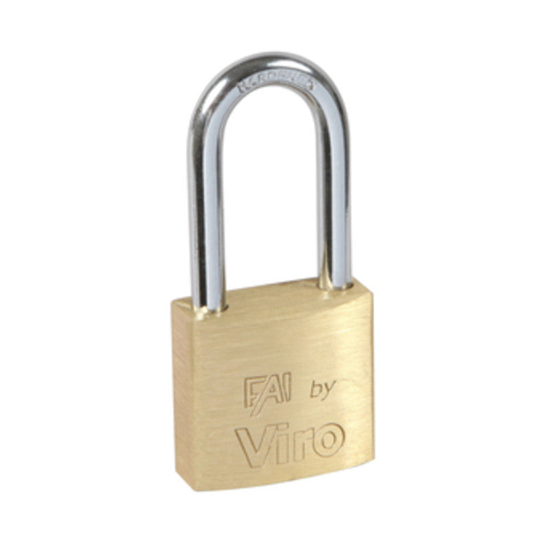 Q.TA' 12 VIRO 553.32 LUCCHETTO FAI ARCO LUNGO 30MM OTTONE
