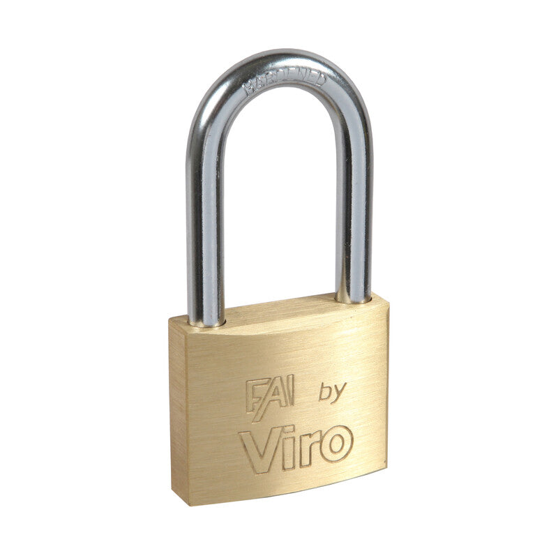 Q.TA' 12 LUCCHETTO RETT OTTONE ARCO LUNGO 40MM FAI VIRO