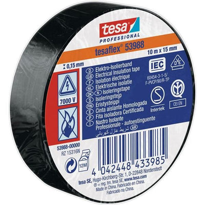 Q.TA' 10 NASTRO ISOLANTE CERTIFICATO NERO 10MTX15MM