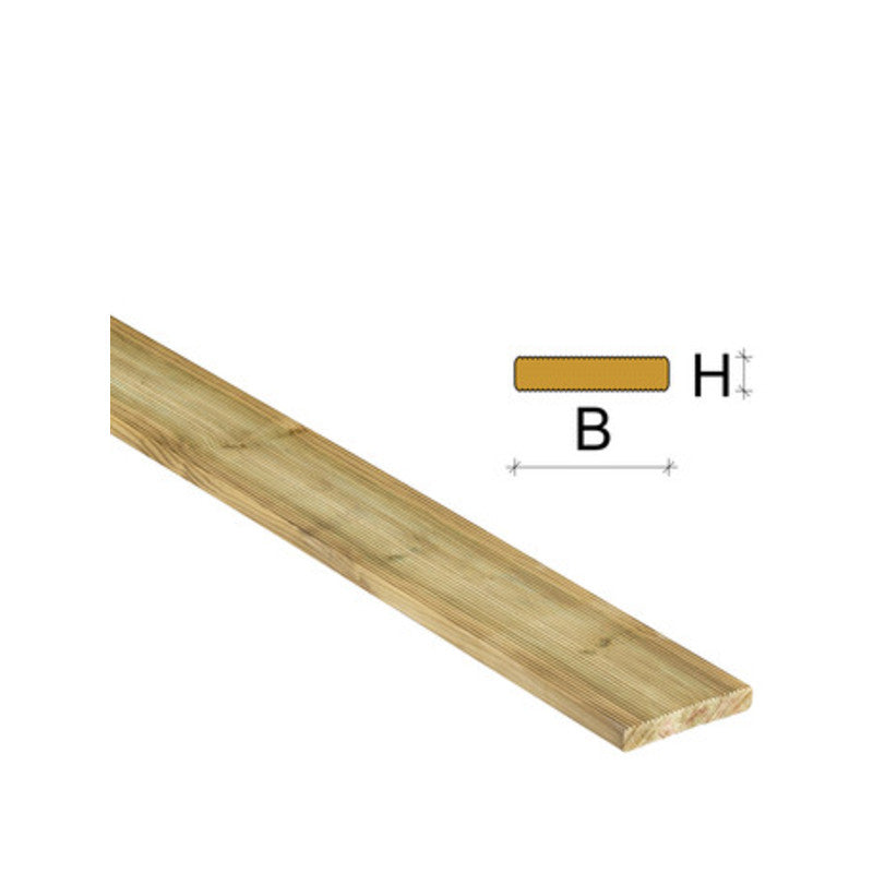 Q.TA' 1 LISTONE P/PAVIMENTO PINO IMPREGN 28X120X2400 MM