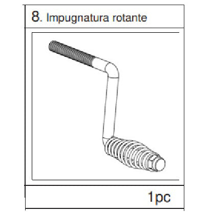 ZZ-IMPUGNATURA ROTANTE NR.8 X BARBECUE ASADO