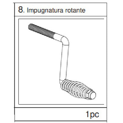 ZZ-IMPUGNATURA ROTANTE NR.8 X BARBECUE ASADO