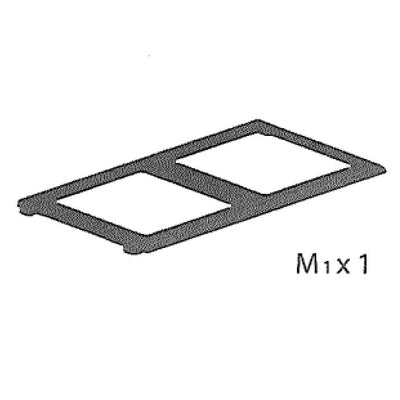 ZZ-CORNICE M1x1 x PATTUMIERA 2 ANTE CM. 68X37X90H ART PLAST