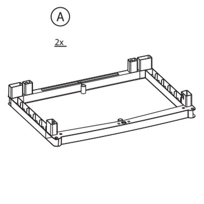 ZZ-AX2 X ARMADIO RATTAN CM.65X45X172H T/PIANI ANTRACITE