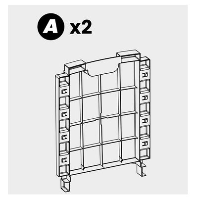 ZZ-PART.A TAVOLINO X SALOTTO RESINA LIDO 4Q.TA ANTRACITE