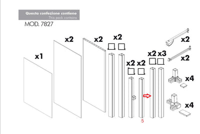 ZZ-MONTANTE NR.1 X KIT COPRILAVATRICE RESINA