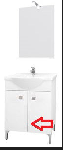 ZZ-BASE X MOBILE BAGNO DESY 58 BIANCO