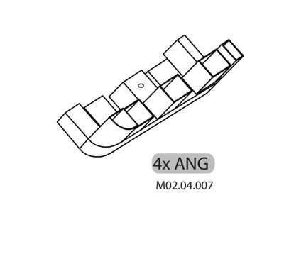 ZZ-4XANG. M02.04.007 ARMADIO SPORCO PULITO RESINA 1 ANTA