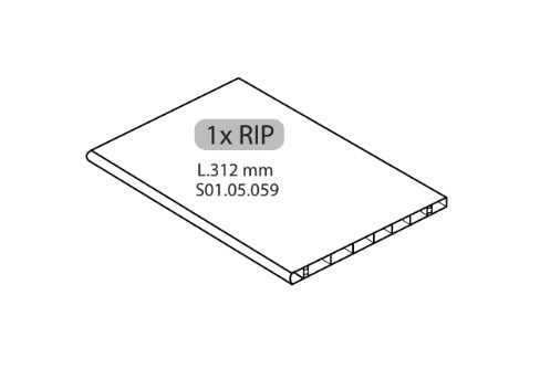 ZZ-1XRIP L.312 mm X ARMADIO SPOGLIATOIO RESINA A 1 POSTO IN KIT C/SERRAT