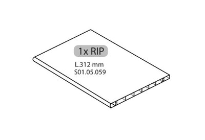 ZZ-1XRIP L.312 mm X ARMADIO SPOGLIATOIO RESINA A 1 POSTO IN KIT C/SERRAT