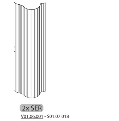 ZZ-2XSER S01.07.018 X COPRICALDAIA RESINA HIMALAYA C/SERRANDA 59X39X98H