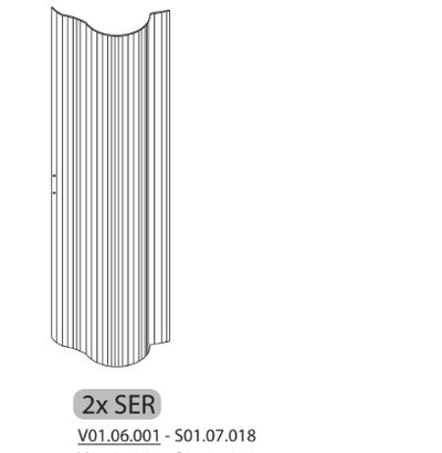 ZZ-2XSER S01.07.018 X COPRICALDAIA RESINA HIMALAYA C/SERRANDA 59X39X98H