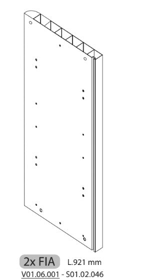 ZZ-2X FIA S01.02.046 X COPRICALDAIA RESINA HIMALAYA C/SERRANDA 59X39X98H