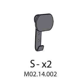 ZZ-S-X2 M02.14.002 X ARMADIO SPOGLIATOIO RESINA A 2 POSTI IN KIT C/SERRAT