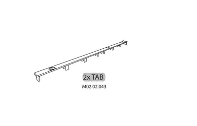 ZZ-2XTAB M02.02.043 X ARMADIO SPORCO PULITO RESINA 1 ANTA 175X59X39 KIT