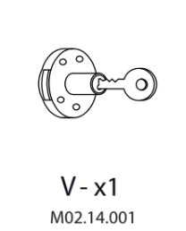 ZZ-V-x1 M02.14.001 X ARMADIO SPOGLIATOIO RESINA A 1 POSTO IN KIT C/SERRAT