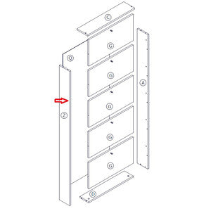 ZZ-FIANCO Z X KIT SCARPIERA 5 RIBALTE 65X15X164 BIANCO 1307