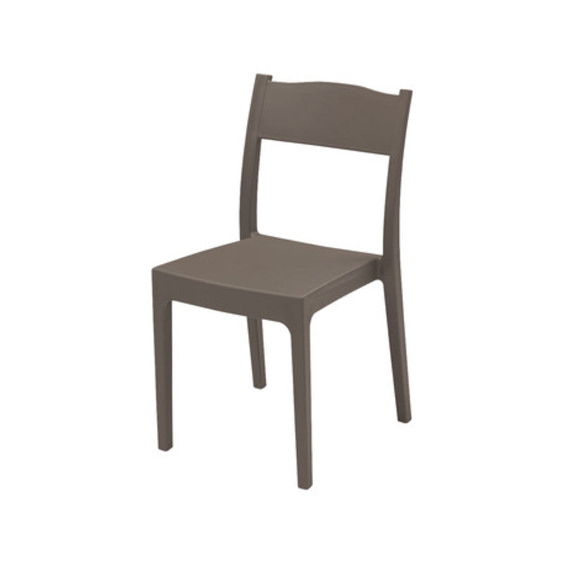 Q.TA' 1 SEDIA POLIPROPILENE FIBRA VETRO VESTA BROWN