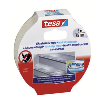 Q.TA' 6 NASTRO ANTISDRUCCIOLO TESA 25 MM ROT 5M TRASP
