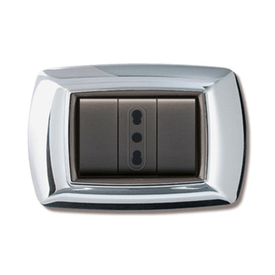 Q.TA' 10 PLACCA LIFE LIVING PLAST CROMO 3P