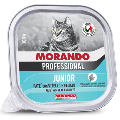 Q.TA'. 32 CIBO GATTO MORANDO VSC 100 G VITELLO E FEGATO