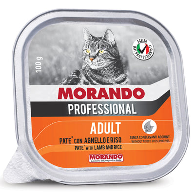 Q.TA'. 32 CIBO GATTO MORANDO VSC 100 G AGNELLO E RISO