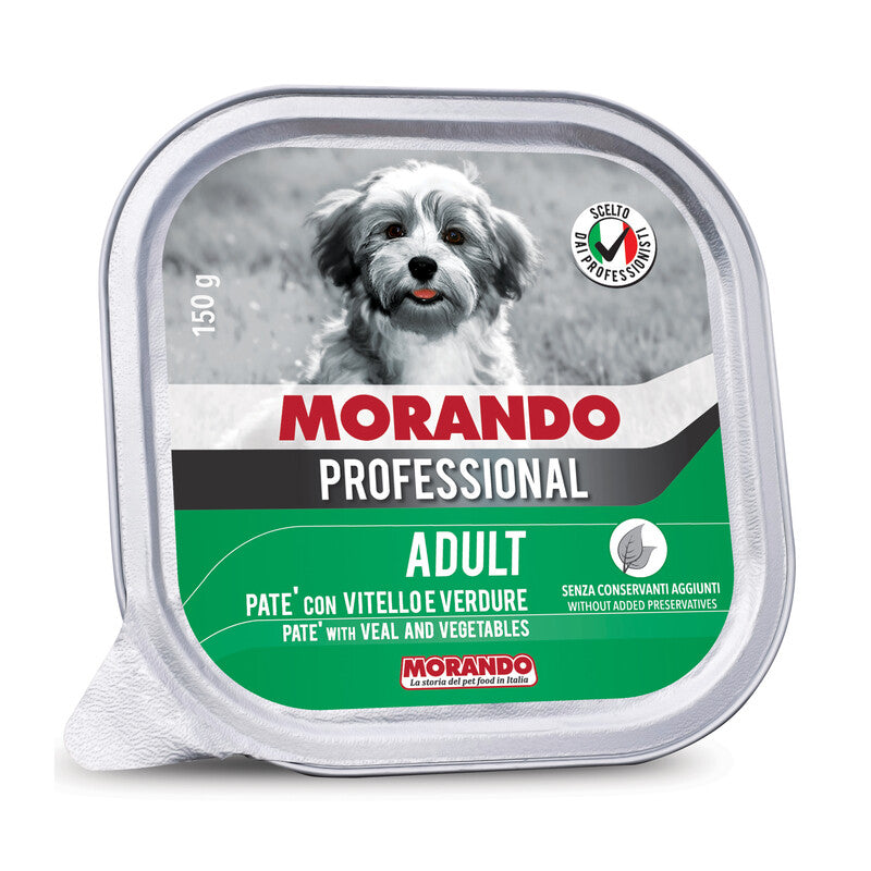 Q.TA' 22 CIBO CANE MORANDO VSC 150G VITELLO VERDURE