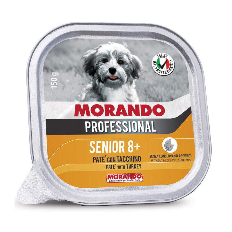 Q.TA' 22 CIBO CANE MORANDO VSC 150G TACCHINO