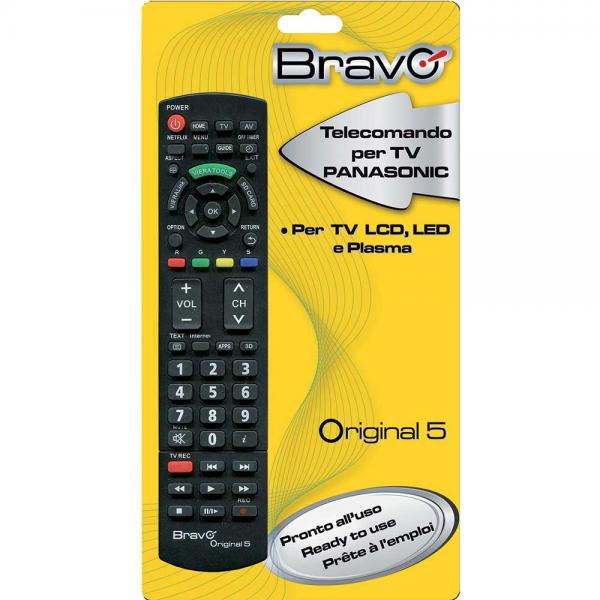 Q.TA' 1 TELECOMANDO TV BRAVO ORIGINAL 5 PANASONIC