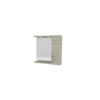 Q.TA' 1 SPECCHIO DA BAGNO A 1 ANTA ROVERE GRIGIO