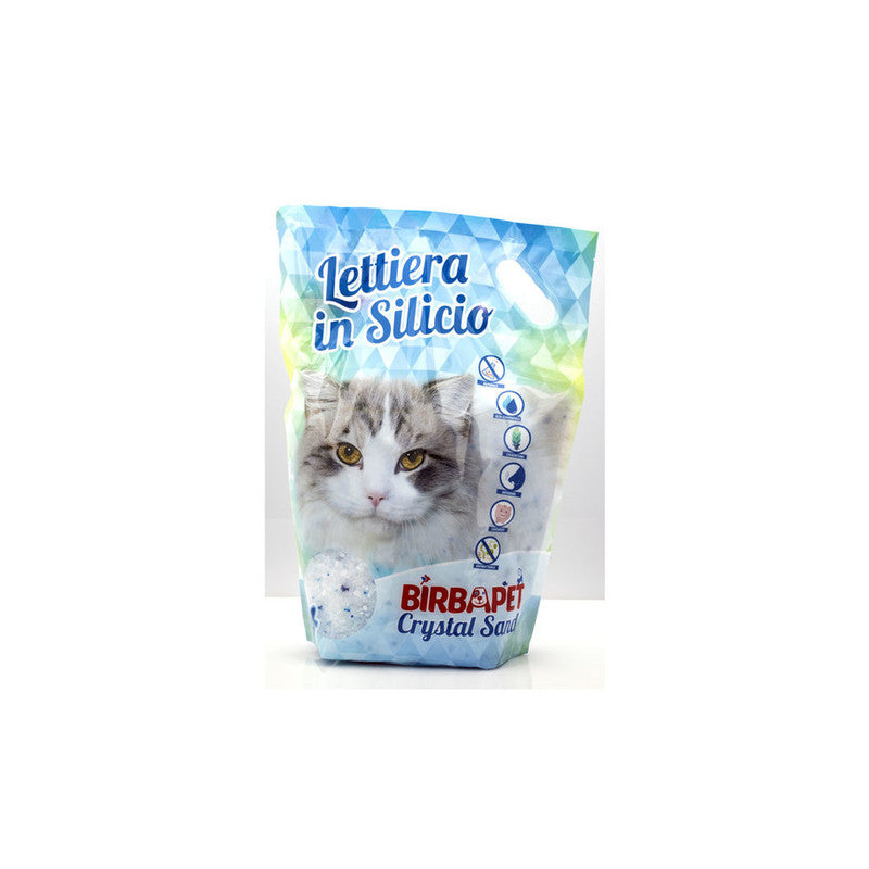 Q.TA' 6 LETTIERA BIRBA PET GATTO SILICIO NATURALE LT.5