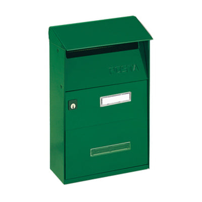 Q.TA' 1 CASSETTA POSTALE ALUBOX FT LAMIERA VERDE