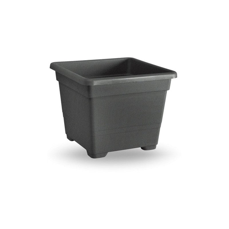 Q.TA' 1 VASO QUADRATO 27CM ANTRACITE