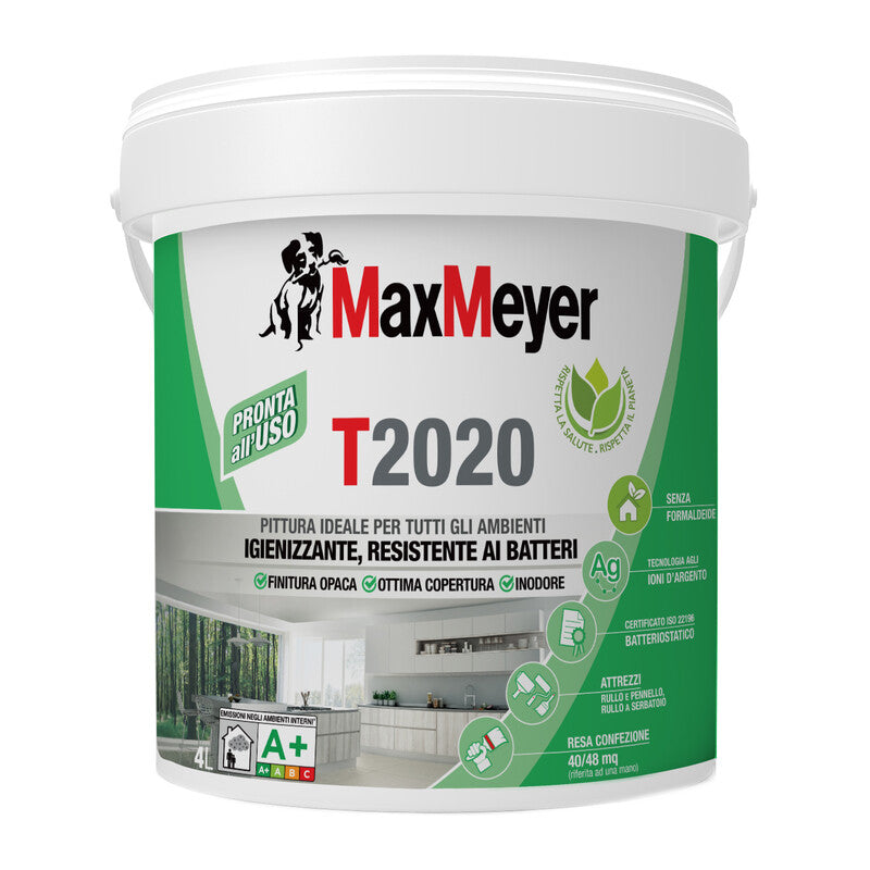 Q.TA' 1 MAX IDROPITTURA T2020 TRASPIRANTE 4 L BIANCO