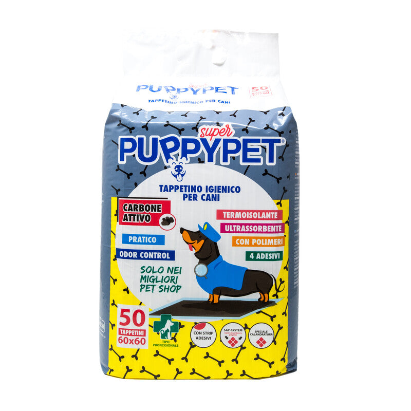 Q.TA' 1 TAPPETINO PUPPY PET CM.60X60 CARBONI ATTIVI 50