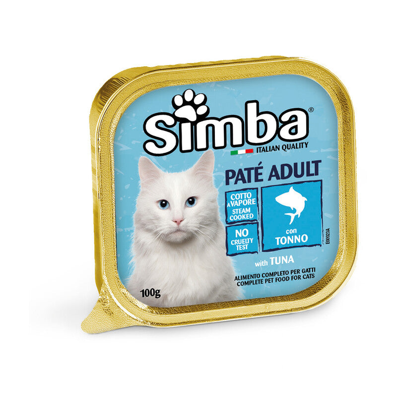 Q.TA' 32 CIBO GATTO MONGE SIMBA 100 G PATE VSC PESCE