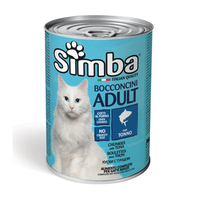 Q.TA' 24 CIBO GATTO MONGE SIMBA 415 G BOCCONCINI TONNO