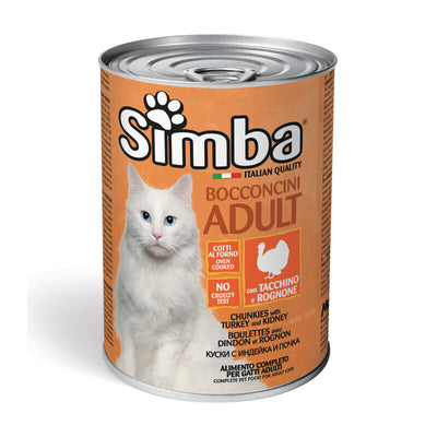 Q.TA' 24 CIBO GATTO MONGE SIMBA 415 G BOCCONCINI TACC ROG
