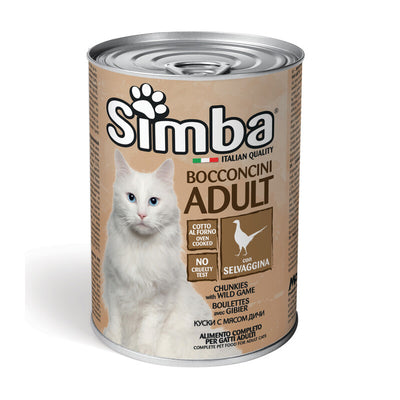 Q.TA' 24 CIBO GATTO MONGE SIMBA 415 G BOCCONCINI SELVAGG