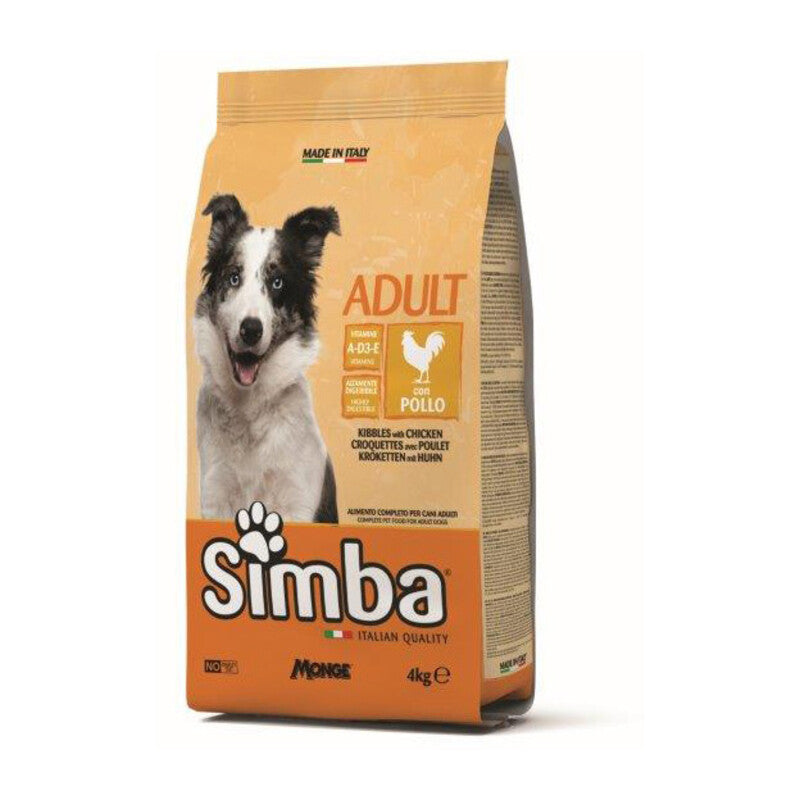 Q.TA' 1 CROCCHETTA CANE MONGE SIMBA 4 KG ADULT POLLO