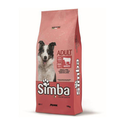 Q.TA' 1 CROCCHETTA CANE MONGE SIMBA 10 KG ADULT MANZO
