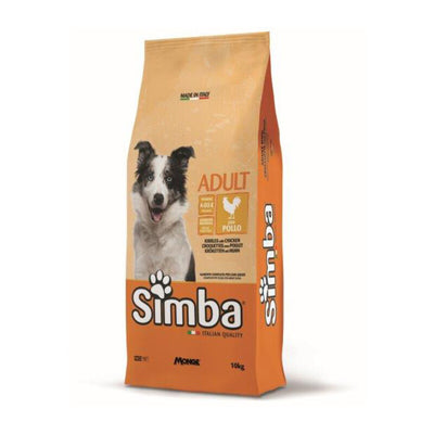 Q.TA' 1 CROCCHETTA CANE MONGE SIMBA 10 KG ADULT POLLO