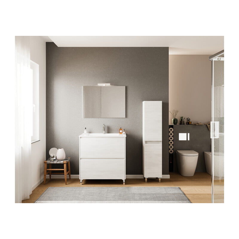 Q.TA' 1 COLONNA BAGNO LISBONA ROVERE BIANCO