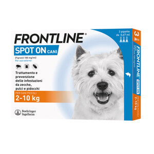 Q.TA' 1 FRONTLINE SPOT-ON 02-10 KG CANI PICCOLI 3 PIPETTE
