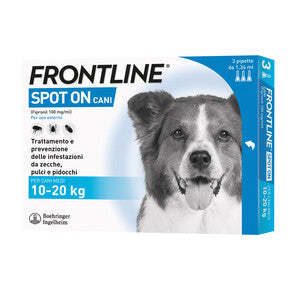 Q.TA' 1 FRONTLINE SPOT-ON 10-20 KG CANI MEDI 3 PIPETTE