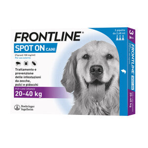 Q.TA' 1 FRONTLINE SPOT-ON 20-40 KG CANI GRANDI 3 PIPETTE