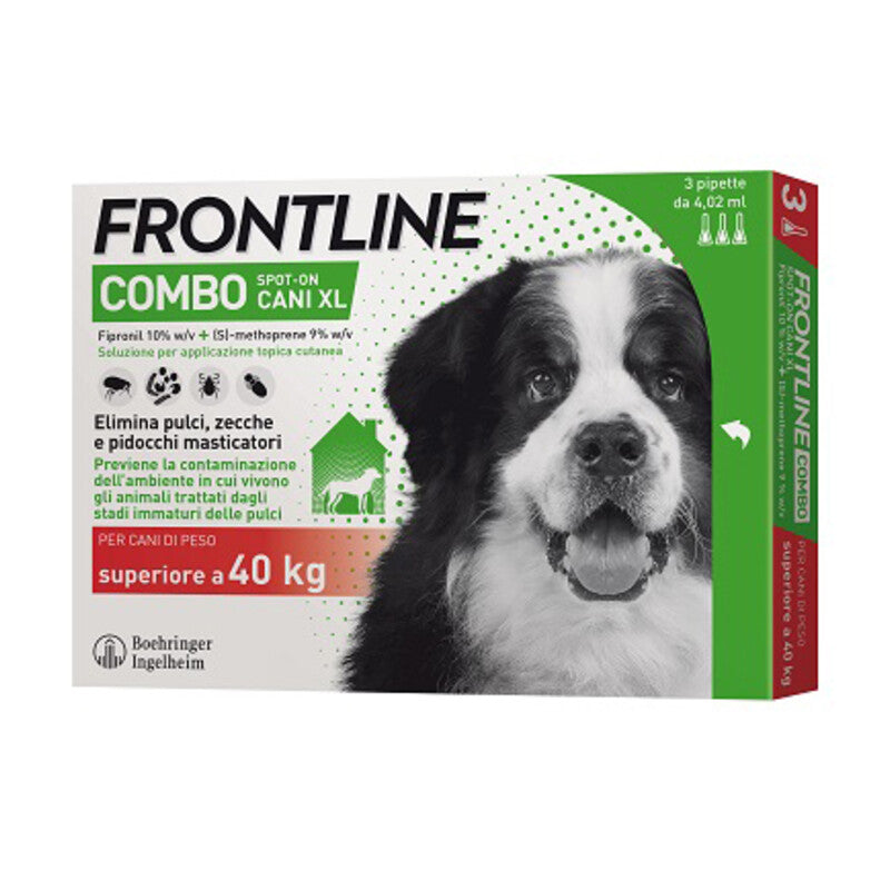 Q.TA' 1 FRONTLINE COMBO 40-60 KG CANI XL 3 PIPETTE